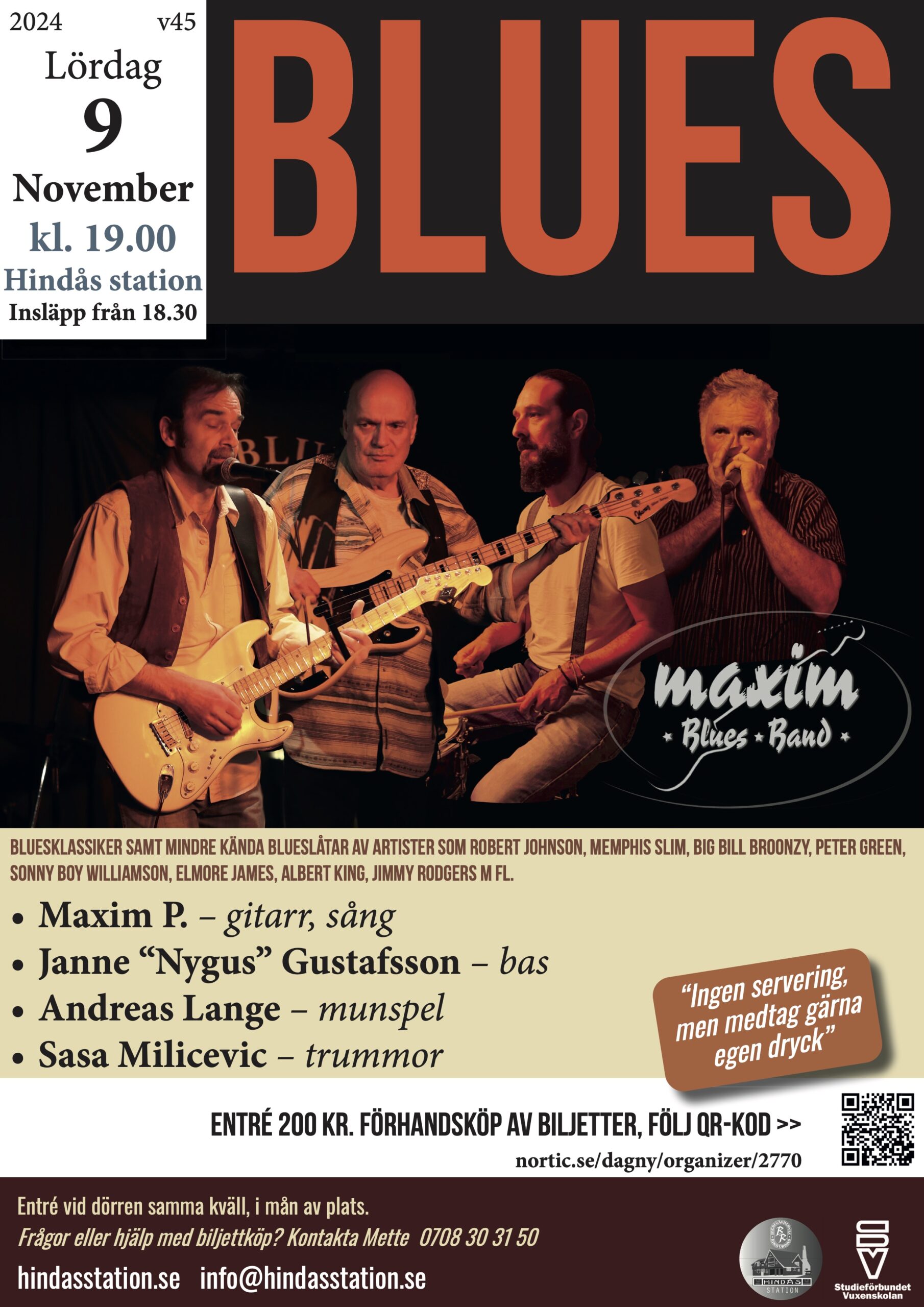 Maxim blues band @ Hindås station