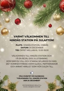 Julafton i stationshuset kl. 12-18