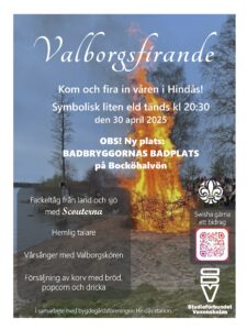 Valborgsfirande vid badplatsen på Bocköhalvön @ Badbryggornas badplats